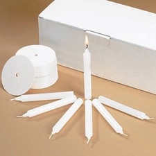 Church Service Ceremony Vigil Devotional Unscented 1/2 x 4 1/4" White Candle ...