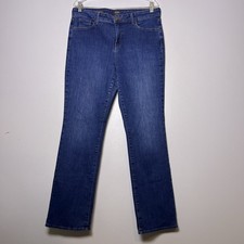 NYDJ Women's Marilyn Straight Leg Jeans Med Wash Sz 14