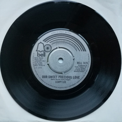 Leapy Lee   Our Sweet Precious Love 7'' Single Released: Apr 1976  UK NM