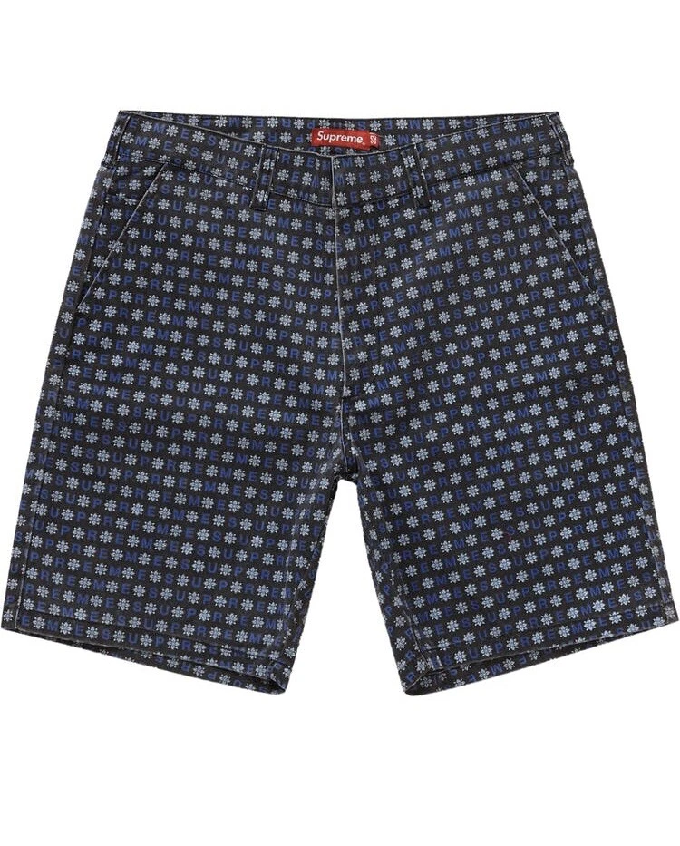 Short court Supreme Work 36 noir foulard noir