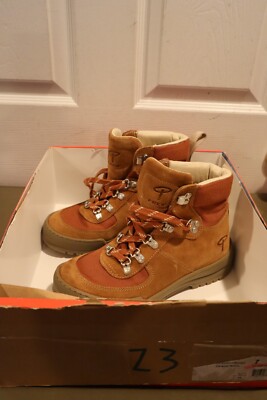 NEW 7 EREM Women s Xerocole Brown Leather Lace Up Ankle Lug Sole Hiking Boots