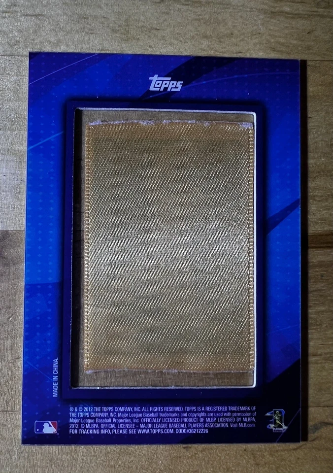 BRETT LAWRIE 2012 Topps SILK COLLECTION RC  7 /50 Rookie Card Logo w/Gold Cup - Image 3 of 3