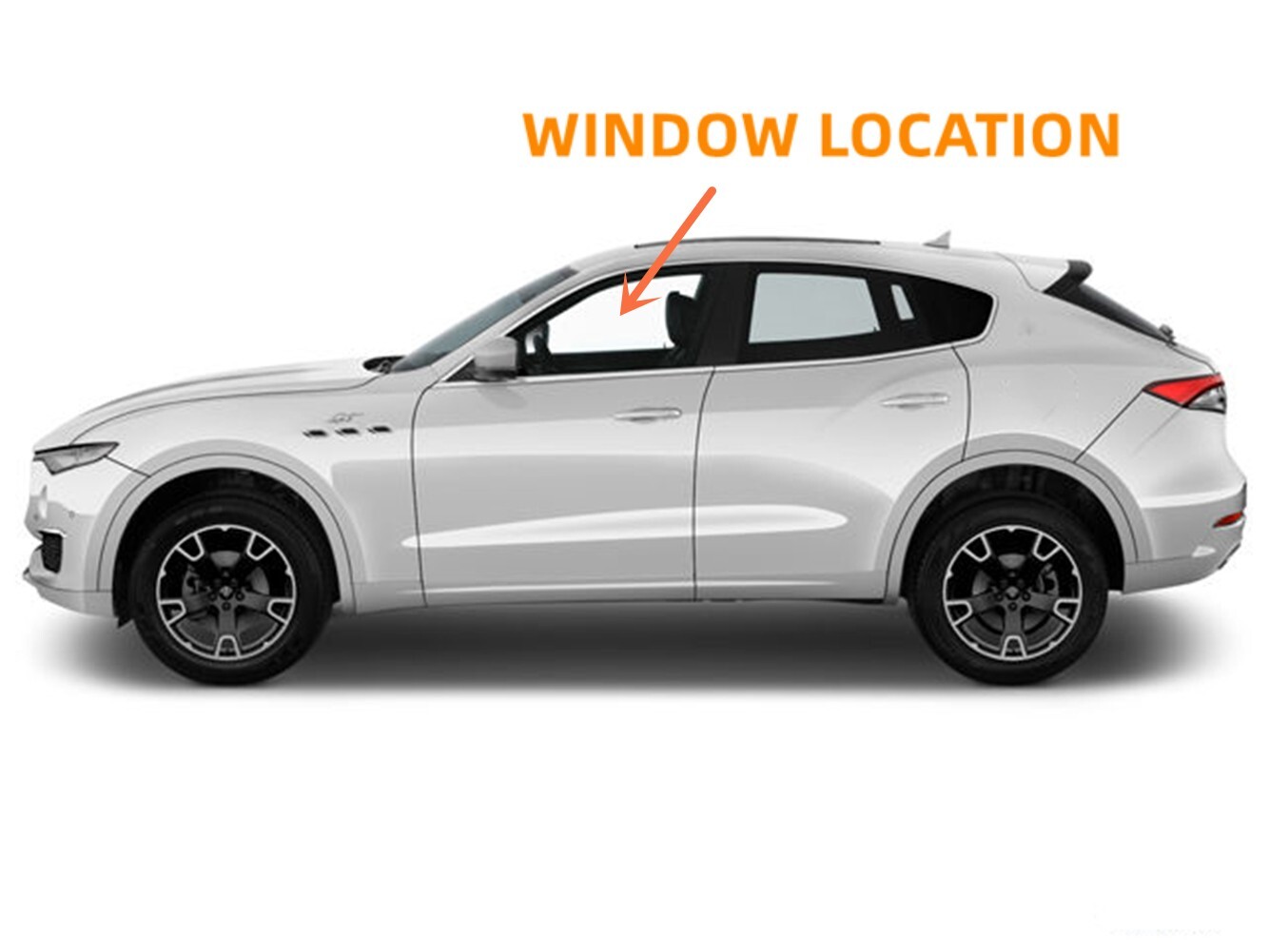 Driver/Left Front Door Window Glass Laminated For 2016-2024 Maserati Levante