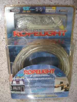 L'IMAGE Outdoor/Indoor 12 ft. L Plug-In WHITE LIGHT Flexlight Rope Light
