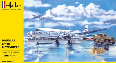 Maquette Heller 80317 Douglas C-118 Liftmaster 1:72 - Complet, Sacs Scellés - Occasion