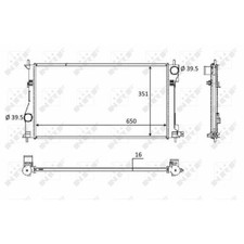 Kühler Motorkühlung NRF für Toyota GT 86 Coupe ZN6_ Subaru BRZ
