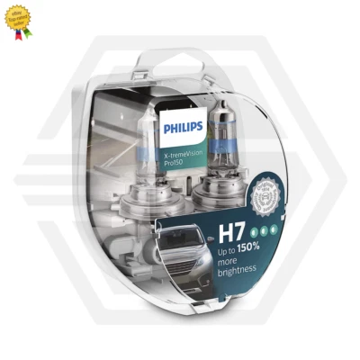 Philips X-tremeVision H7 Pro150 Car Headlight Bulb TWIN PACK Up to 150% Brighter - Image 1 of 2