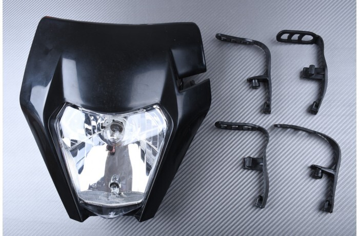 Carénage frontal noir pour moto KTM 350 EXC-F de 2014 à 2021