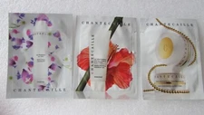 3 CHANTECAILLE gold FACE, cleansing EXFOLIATING CREAM SAMPLE SZ .07 OZ / 2 ML EA