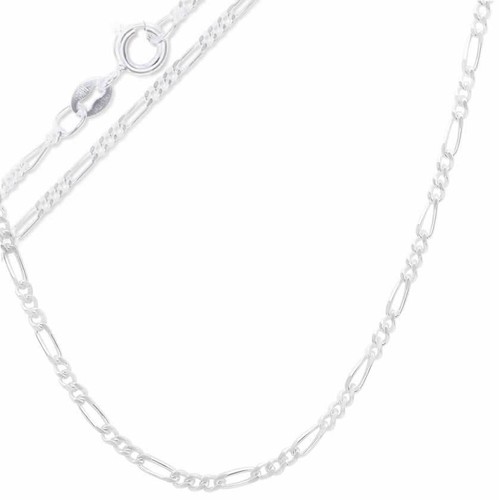 925 Sterling Silver FIGARO Chain 2mm 