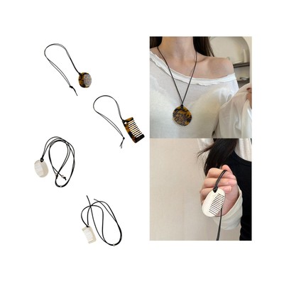 Comb Necklace Sweater Pendant Accessories Multipurpose Fashionable Comb Charm