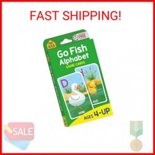 School Zone Go Fish Alphabet Game Cards: Preschool, Kindergarten, 1st Grade, ABC