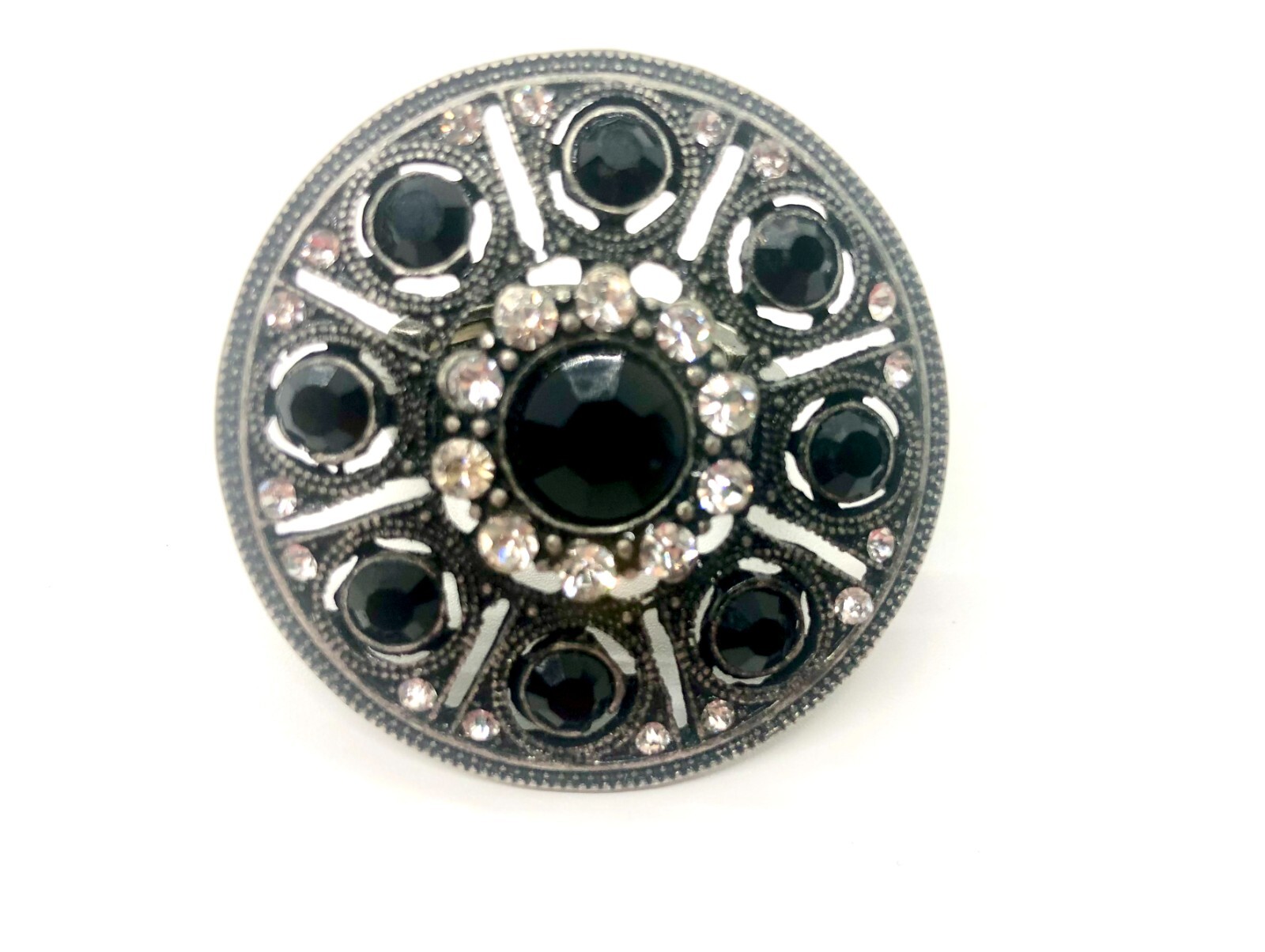 Vintage Stretchy Statement Ring Bundle, Owl, Chun… - image 2