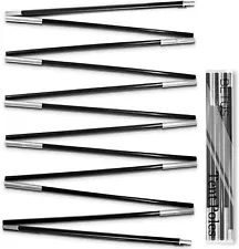 Betus Aluminum Tent Poles Replacement Black Tent Pole for Hiking Camping 12Ft