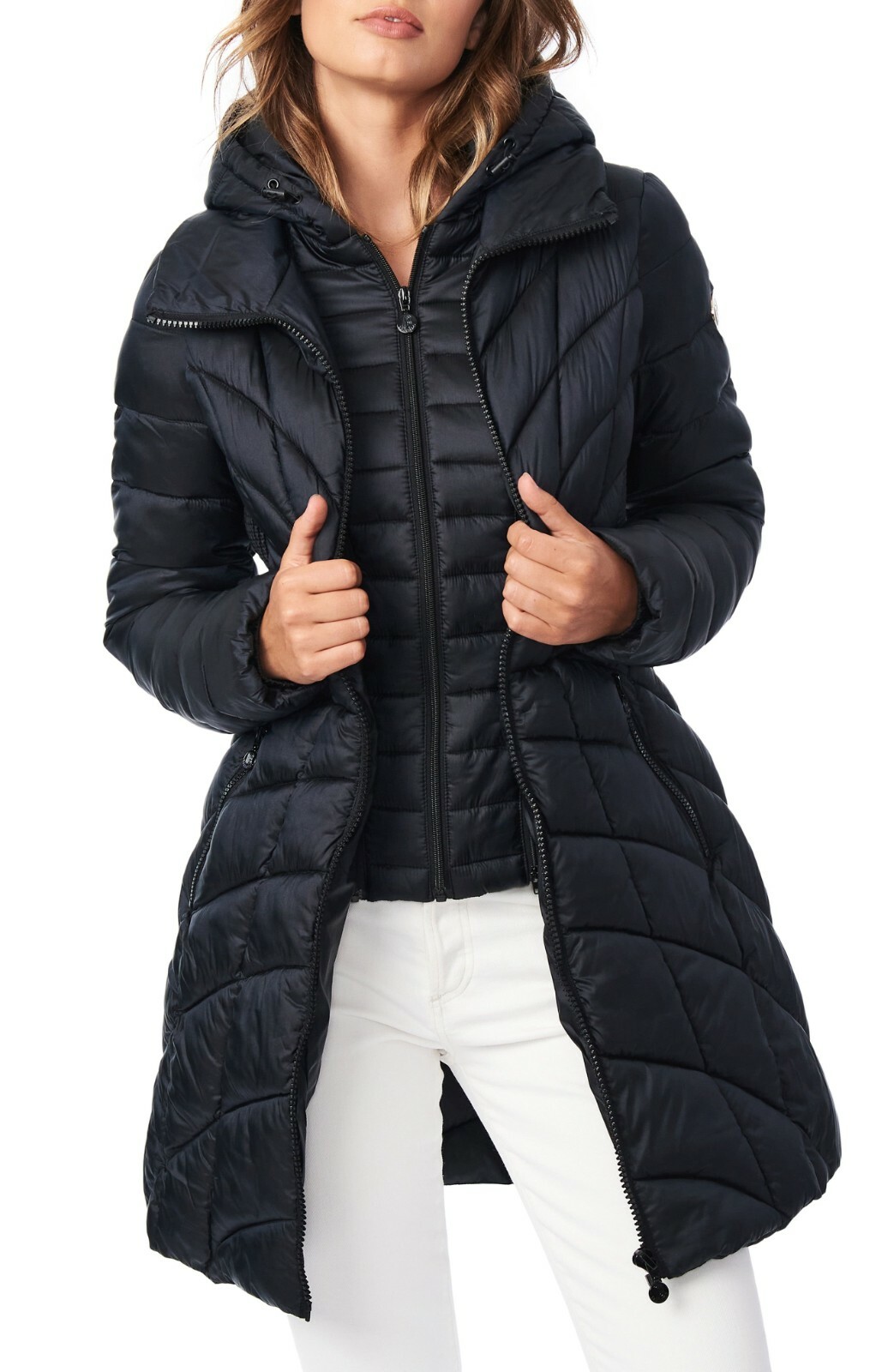 Bernardo Mixed Quilt Ecoplume Packable 