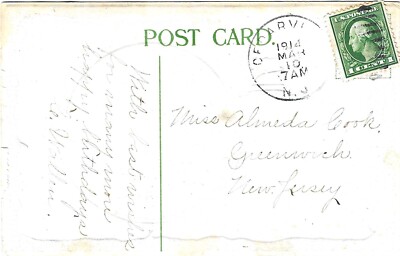 Vintage Greetings Postcard Embossed All Good Wishes Joyous