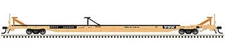N Scale-Atlas 50004446 TTX ACF 89' 4" Flatcar (Triple Hitches) RTTX604410 N11514