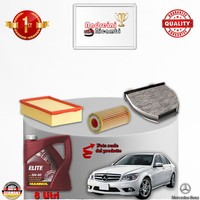Inspektionskit Filter + ÖL Mercedes 350 W204 200KW 272CV Von 2007->