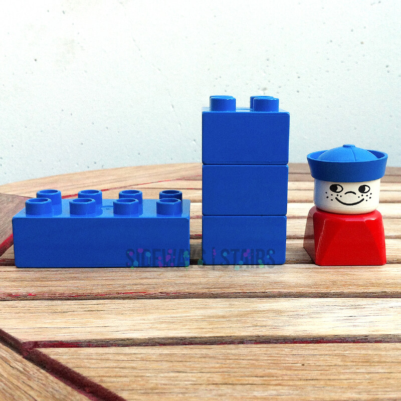 1983 DUPLO MCDONALDS HAPPY MEAL TOY boat sailor set #1919 vintage