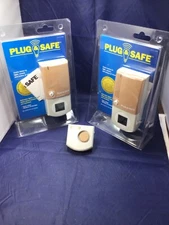 Plug & Safe Alarm Motion Sensor Detector Wireless Home Theft Security Beige