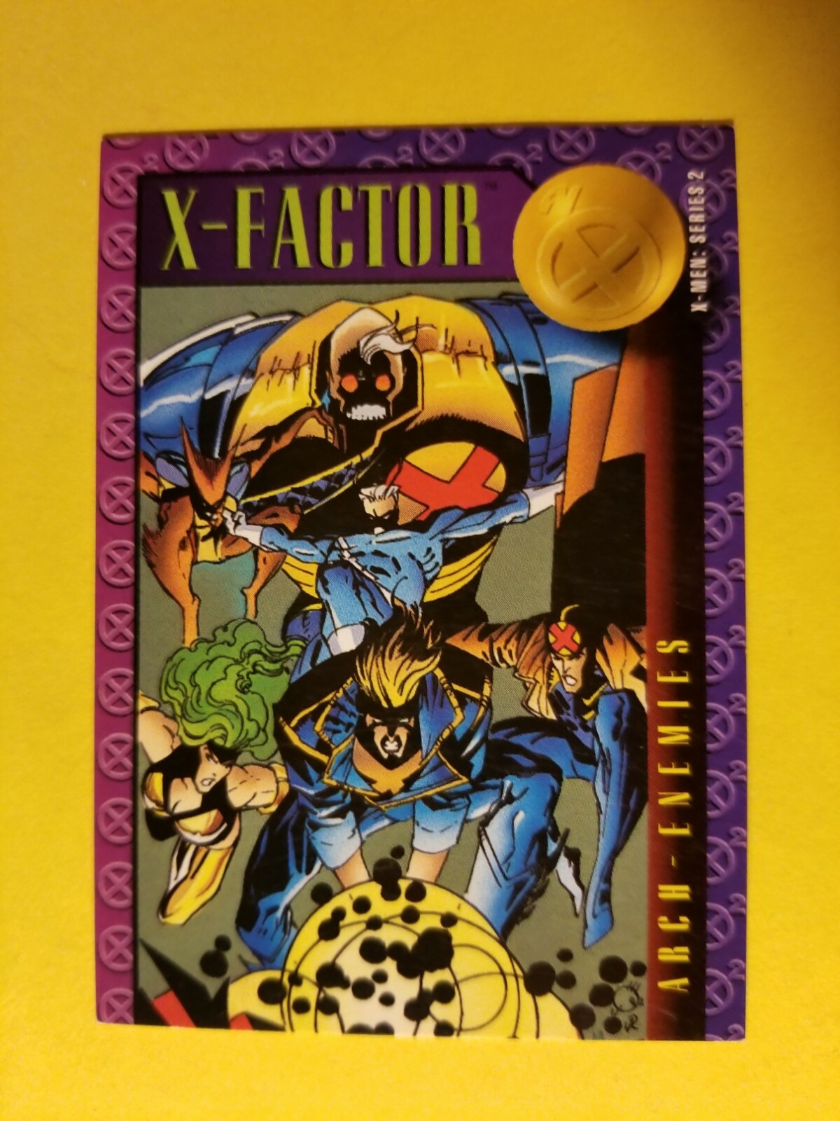 VINTAGE 1993 SKYBOX MARVEL XMEN CARD XAVIER'S FILES XFACTOR 48