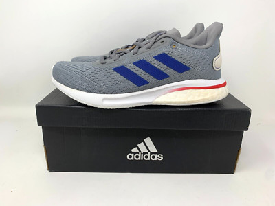 Adidas Supernova Men 4 Kansas Jayhawks Bounce Running Shoe Gray Sneaker H01294