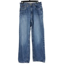 Boys Youth basement jeans size 20 / 30 x 31.5 straight wide leg 2434