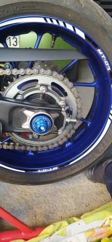 Wheel Axle Fork Crash Slider Swingarm Spools For YAMAHA MT-07 FZ07 XSR700 YZF R7 - Picture 11 of 20