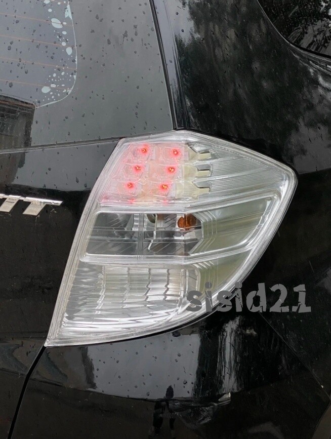 Crystal Clear Lens LED Tail lights for Honda Fit Jazz GE6 GE7 GE8