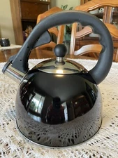 3 Qt Stainless Steel Whistling Tea Kettle Stovetop Tea Pot CLEAN