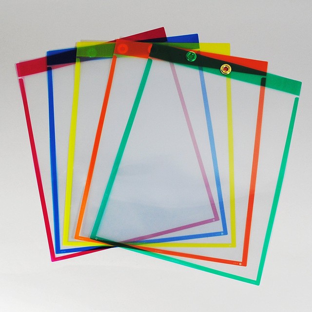 Job Ticket Holders 9x12 Heavy Duty Double Pocket Holders 3Colors 12