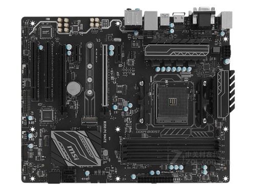 For MSI B350 PC MATE motherboard B350 AM4 4*DDR4 64G VGA+DVI+HDMI ATX Tested ok