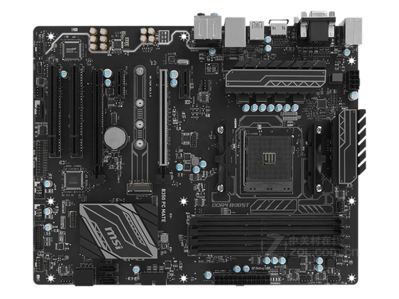 For MSI B350 PC MATE motherboard B350 AM4 4*DDR4 64G VGA+DVI+HDMI ATX Tested ok