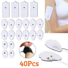 40x Tens Machine Replacement Stud Electrode Pads For Tens Unit Therapy Massagers