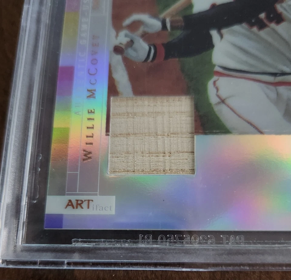 2003 Topps Gallery HOF Artifact Relics Artist's Proofs /25 Willie McCovey BGS 9 - Image 2 of 3