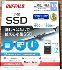 BUFFALO Ultra Compact Portable SSD 1TB USB3.2 Gen2 SSD-PST1.0U3-BA New From Jp