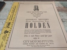 Oct  1948 HOLDEN FX Sales Advert 