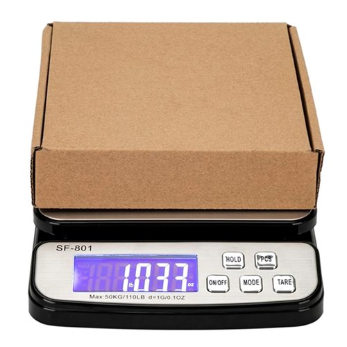 110 LB x 1g Digital Scale Postal Shipping Scale AC Adapter Battery SF-801 - Picture 8 of 12