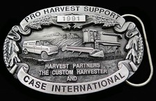 1991 Case IH Truck Combine Agriculture Farming Vintage Belt Buckle