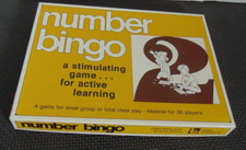VTG 1978 Number Bingo by Trend Enterprises Inc Game Complete