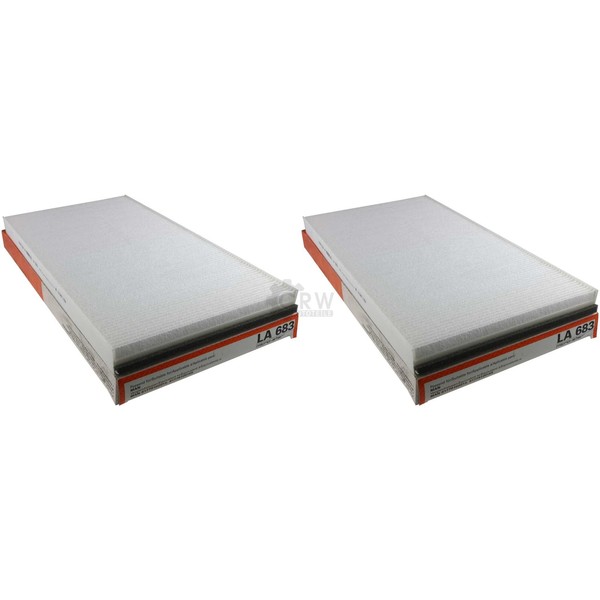 2X Mahle / Knecht Innenraumfilter Innenraumluft Pollenfilter LA 683-image