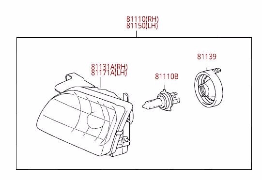 For 2001-2004 Toyota Tacoma Pickup Front Left&Right Side Headlight Assembly US e