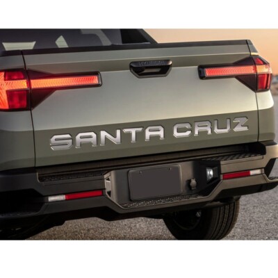 2022-2025 Hyundai Santa Cruz Chrome Tailgate Letters Vinyl Plastic 3D ...