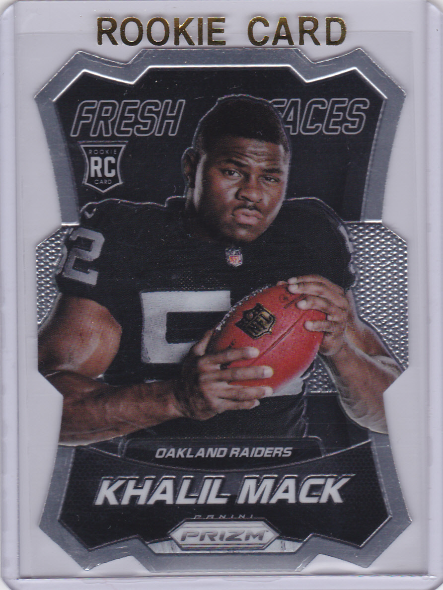 KHALIL MACK ROOKIE CARD 2014 Fresh Faces PRIZM RC Football Bears OAKLAND RAIDERS