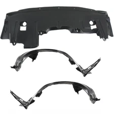 Front Fender Liner & Lower Engine Under Cover Set For 2011-2012 Altima Sedan