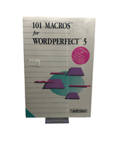 101 Macros for Wordperfect 5 Individual Software SEALED NEW For DOS