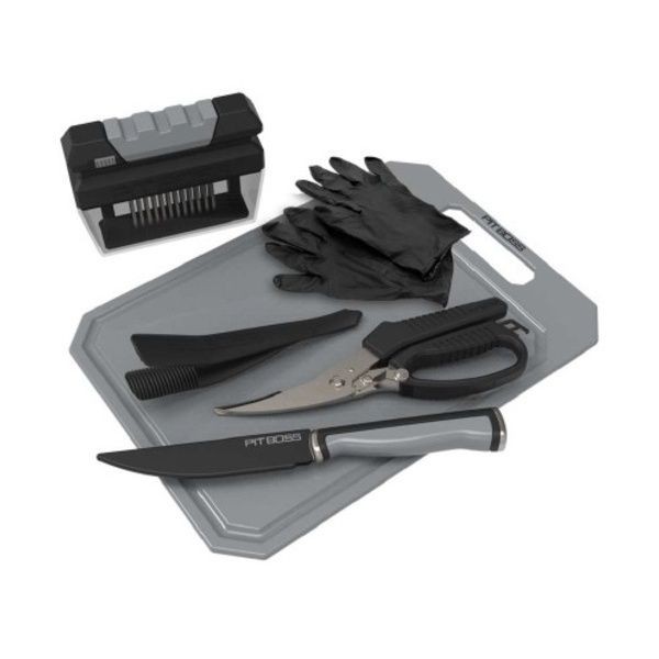 Set Utensili Pit Boss 41198 - 7 Pezzi Carne e BBQ - Alta Qualità