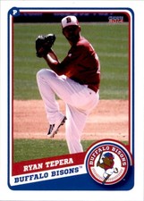 2014 Buffalo Bisons Choice #23 Ryan Tepera Lake Jackson Texas TX Baseball Card