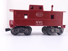  READ Caboose O/O27 Gauge Marx New York Central 18326 Red 8 Wheel Vintage