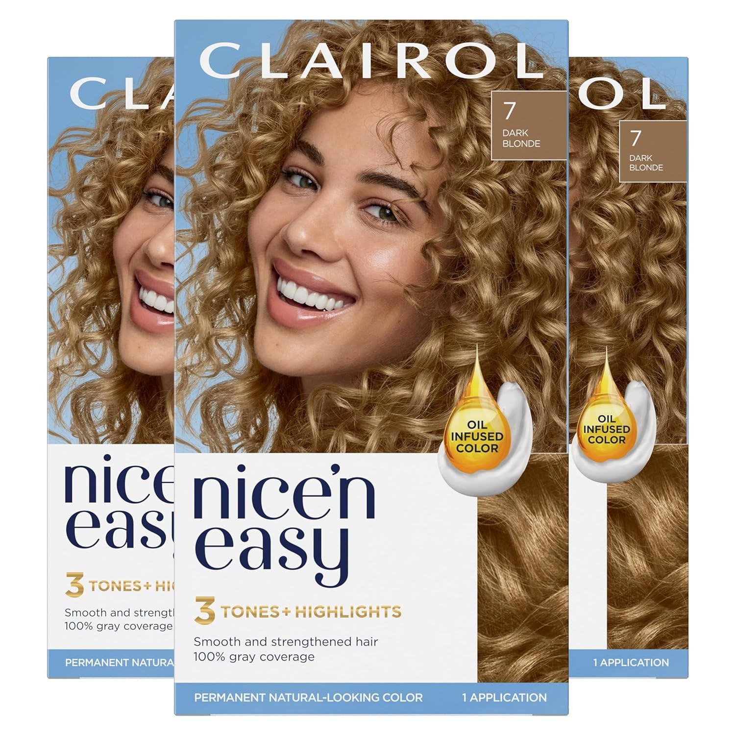 Clairol Nice'n Easy Permanent Hair Dye (Select Color & Pack)